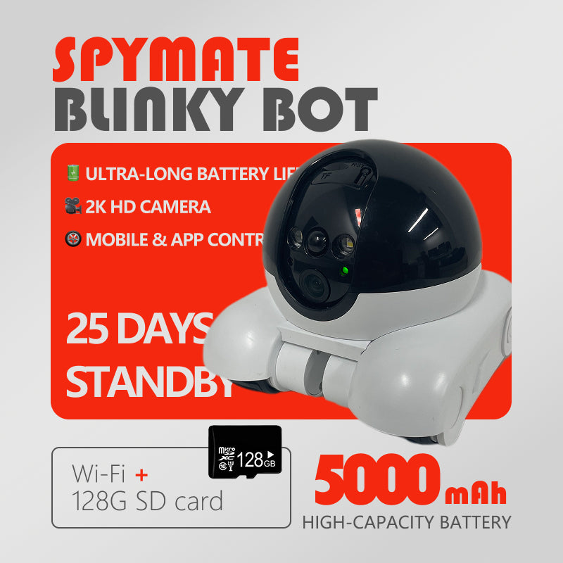 Cámara robot WIFI de 2 MP de alta definición, cámara de seguridad para mascotas de 360 grados, diálogo bidireccional, seguimiento automático.