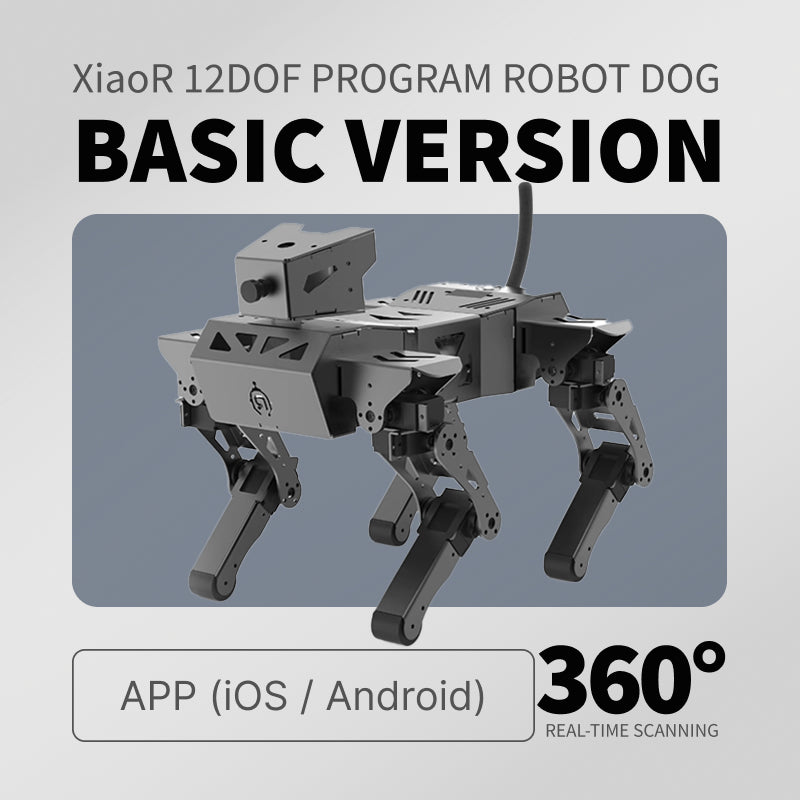 XiaoR 12DOF PERRO ROBÓTICO PROGRAMABLE | Perro Robótico Controlado por Mando | Educación para Técnicos en Robótica