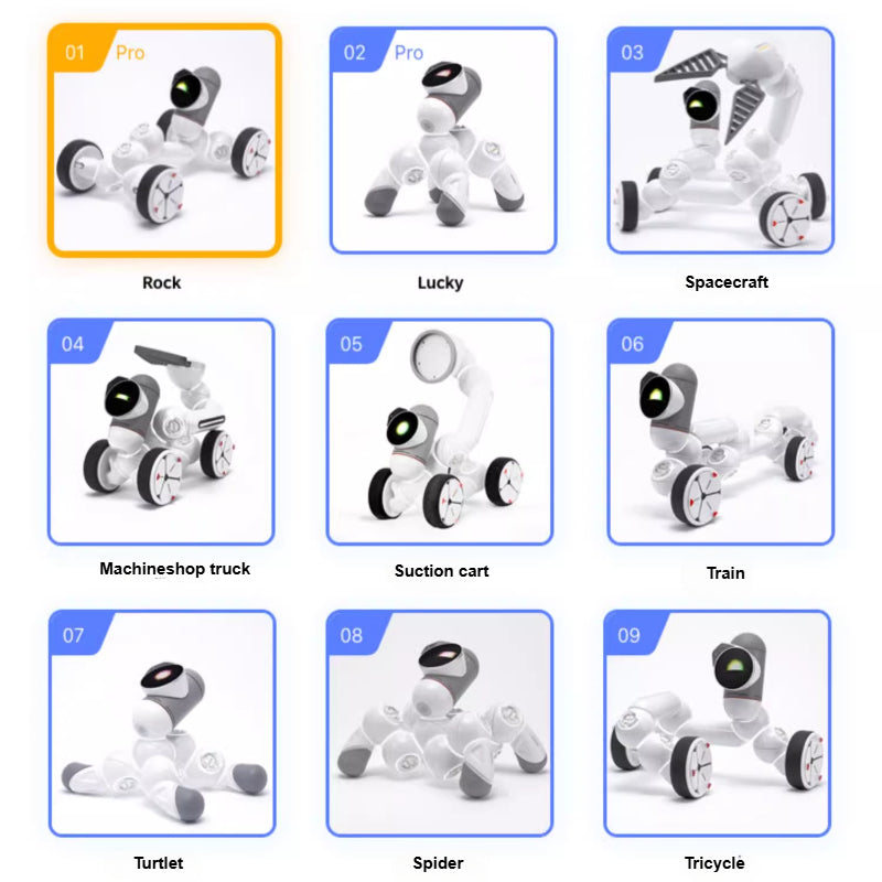 ClicBot Intelligent Robot | Master Edition, Assembly Robot, Children's Programming, Intelligent Emotional Interaction, All Ages