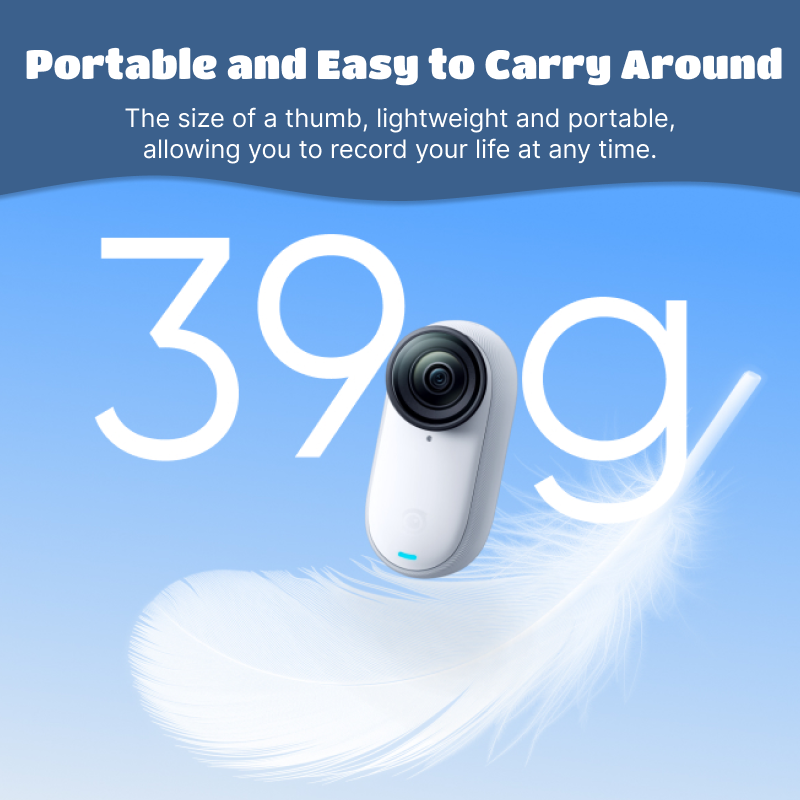 Insta360 GO 3S Camera | High-definition Camera, Waterproof and Shockproof, 4K Compact Camera, Family Travel, Pets, Sports Shooting