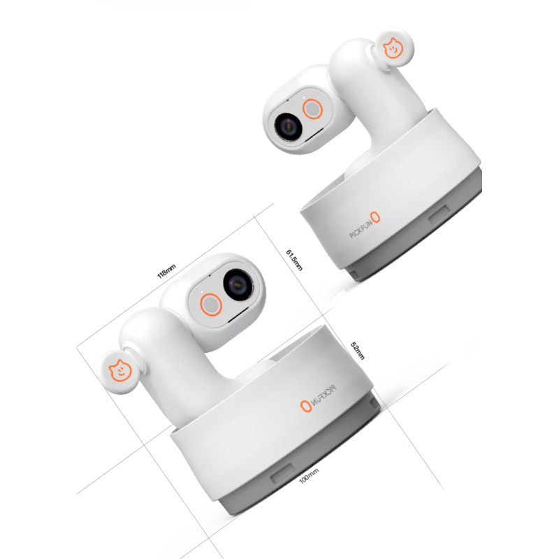 Pickfun Pet AI Monitoring Camera | Multimodal Monitoring, Remote View Playback, Voice Chat, WiFi Pet Behavior Detection, Smart Home Security