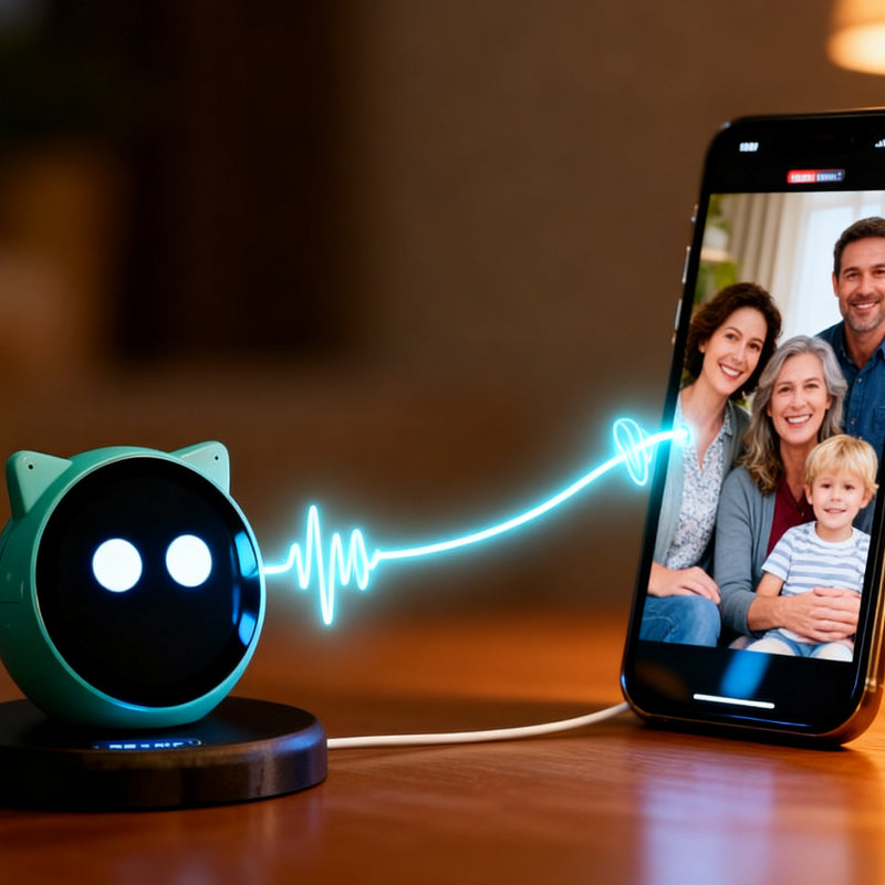 Meow Companion Smart Home Robot | AI Cat with Voice Interaction, Touchscreen, Motion Response & Smart Home Control