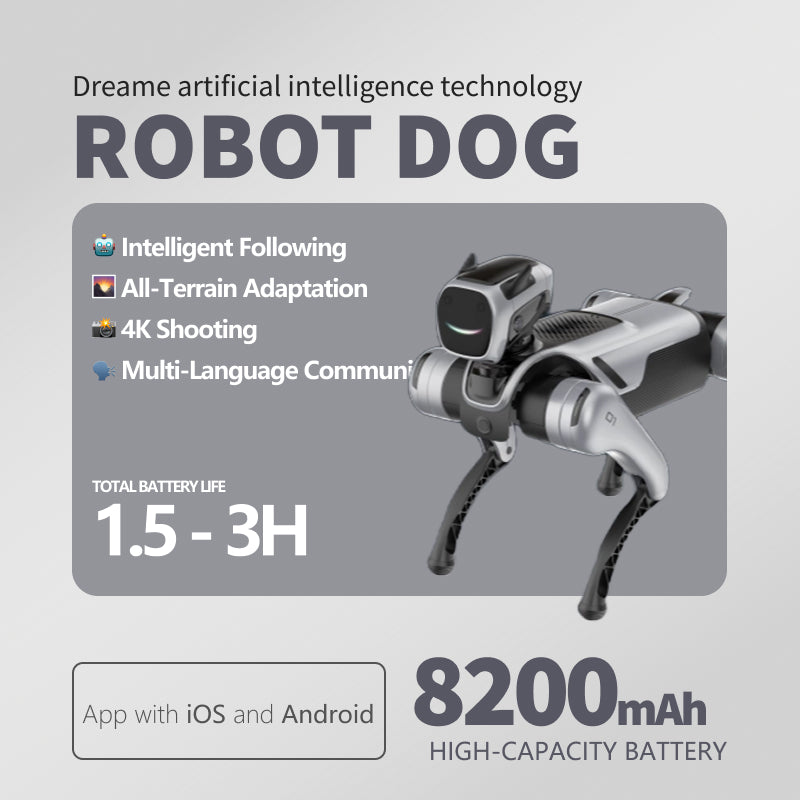 Perro robot cuadrúpedo Dreame con IA, ROS y Raspberry Pi | Mapeo lidar SLAM, reconocimiento visual y diseño biónico