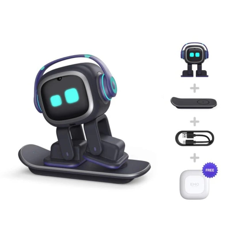 EMO robot AI Desk Robot Companion - ChatGPT Enabled with Voice Commands & Dancing, Interactive AI Robot Pet with Personality, for Adults and Kids