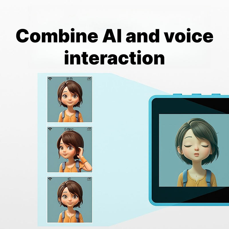 Zhengdian BOX AI Dialogue Toy | Compact Desktop Robot with Color Screen, High-Quality Sound, Multiple Chat Modes & Portable Carry Bag