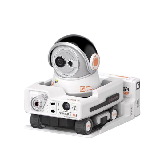 Cámara de video para mascotas con IA PICKFUN | Robot inteligente con cámara para mascotas con video para mascotas, control por app, evitación de obstáculos y recarga automática