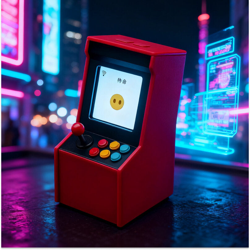 Xiaozhi AI Table Arcade Companion | Multilingual Smart AI Robot Box with Real-Time Voice Interaction | Deepseek Engine, Privacy-Safe, Multifunctional Assistant for Kids, Adults & Seniors