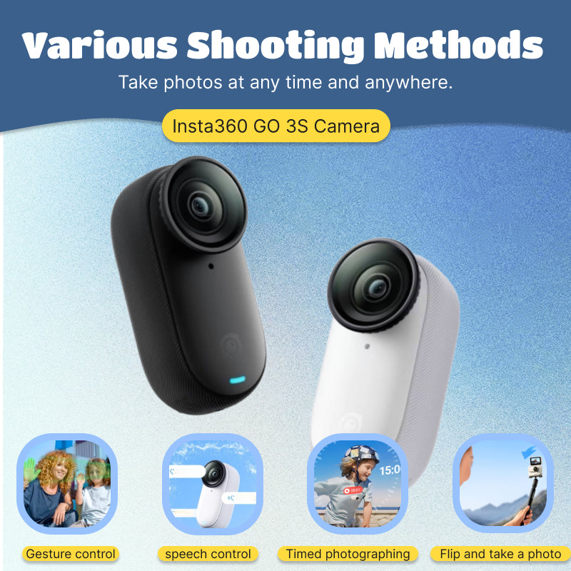 Insta360 GO 3S Camera | High-definition Camera, Waterproof and Shockproof, 4K Compact Camera, Family Travel, Pets, Sports Shooting