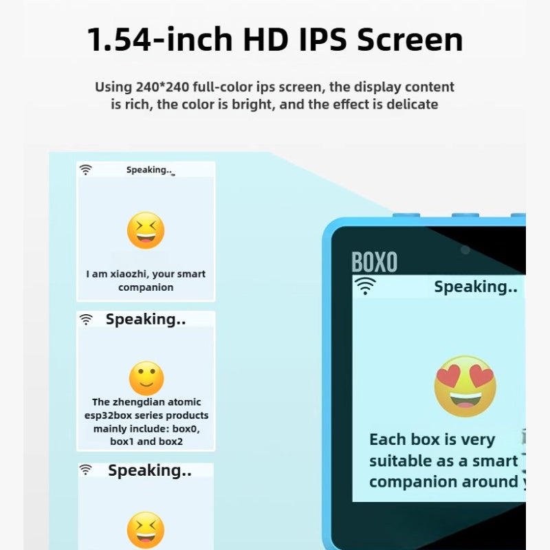 Zhengdian BOX AI Dialogue Toy | Compact Desktop Robot with Color Screen, High-Quality Sound, Multiple Chat Modes & Portable Carry Bag