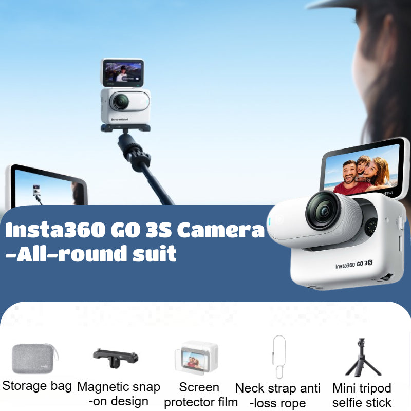 Insta360 GO 3S Camera | High-definition Camera, Waterproof and Shockproof, 4K Compact Camera, Family Travel, Pets, Sports Shooting