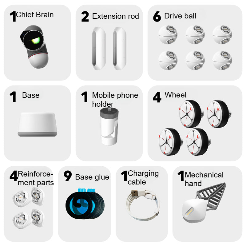 ClicBot Intelligent Robot | Advanced Version, Intelligent Modular Robot Toy, Simple Programming, Rich Features, Suitable for All Ages
