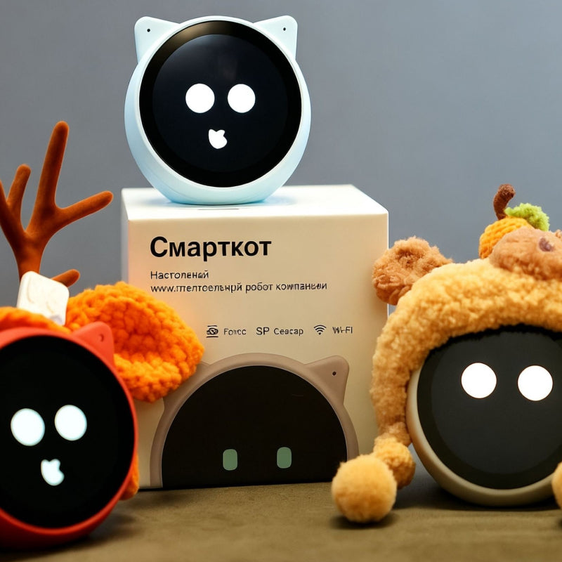 Meow Companion Smart Home Robot | AI Cat with Voice Interaction, Touchscreen, Motion Response & Smart Home Control