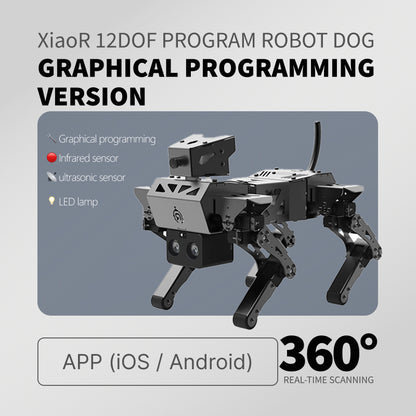 XiaoR 12DOF PERRO ROBÓTICO PROGRAMABLE | Perro Robótico Controlado por Mando | Educación para Técnicos en Robótica