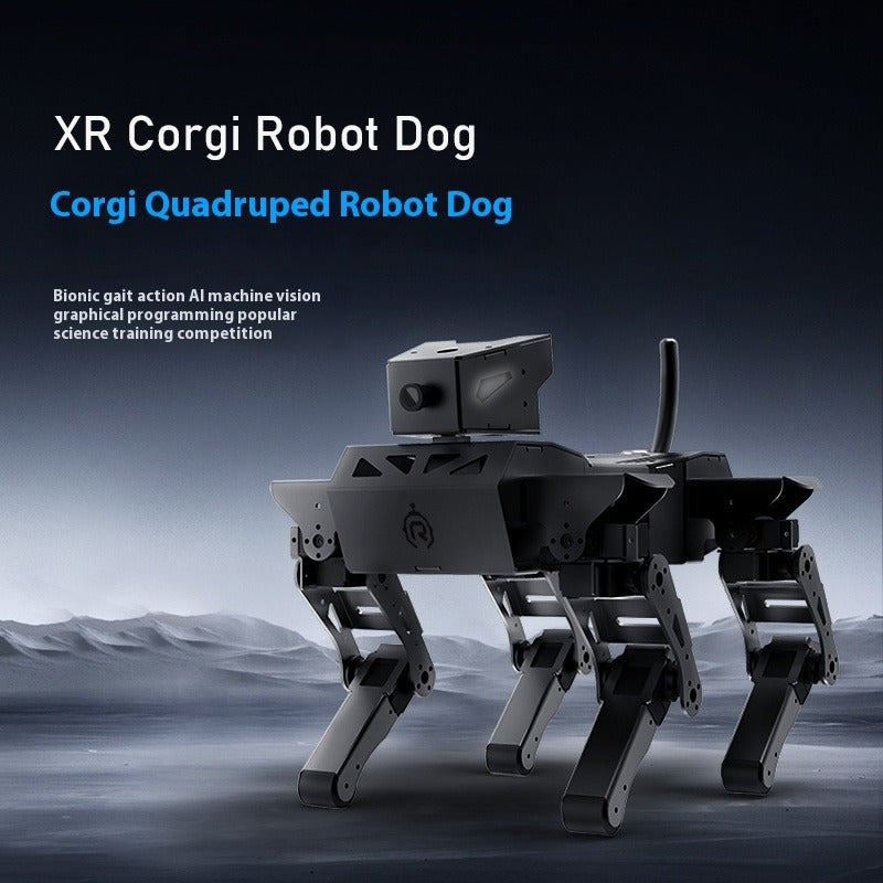 XiaoR Quadruped bionic robot dog Corgi mechanical dog intelligent programming robot AI vision ROS Raspberry Pi voice - ROBOTBUY