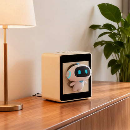 Zhengdian BOX AI Dialogue Toy | Compact Desktop Robot with Color Screen, High-Quality Sound, Multiple Chat Modes & Portable Carry Bag