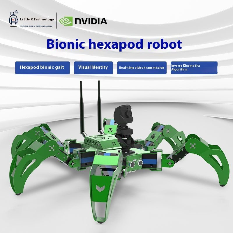 XiaoR Geek Hexapod R1: AI Bionic Spider Robot with Python Programming and Jetson Nano - In Stock - ROBOTBUY