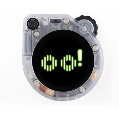 SenseCAP Watcher AI Chatbot | Camera Recognition, Voice Control & Multi-Language Chat | Smart Interactive Desktop Companion with Transparent Futuristic Design