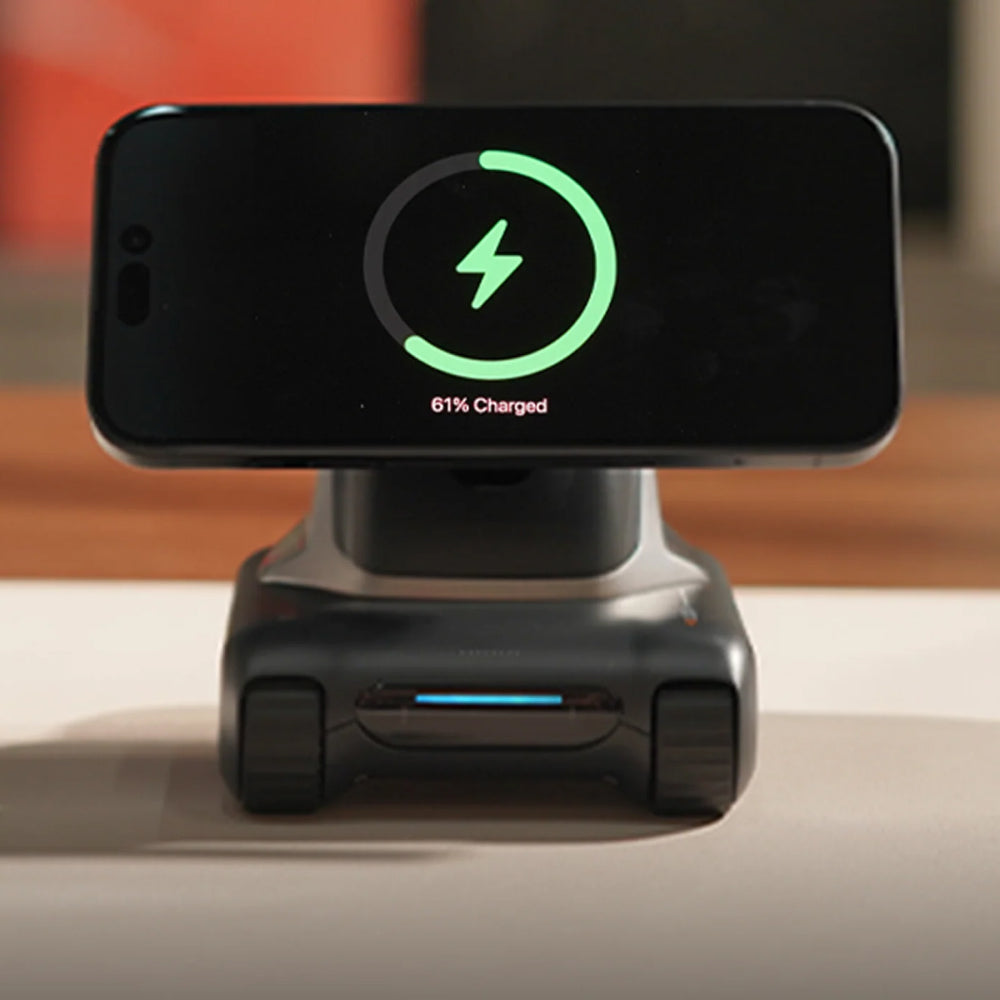 LOOI Robot-Space Black – AI Desktop Companion with ChatGPT | Voice Interaction | Facial Recognition | Emotional Support | Wireless Charging